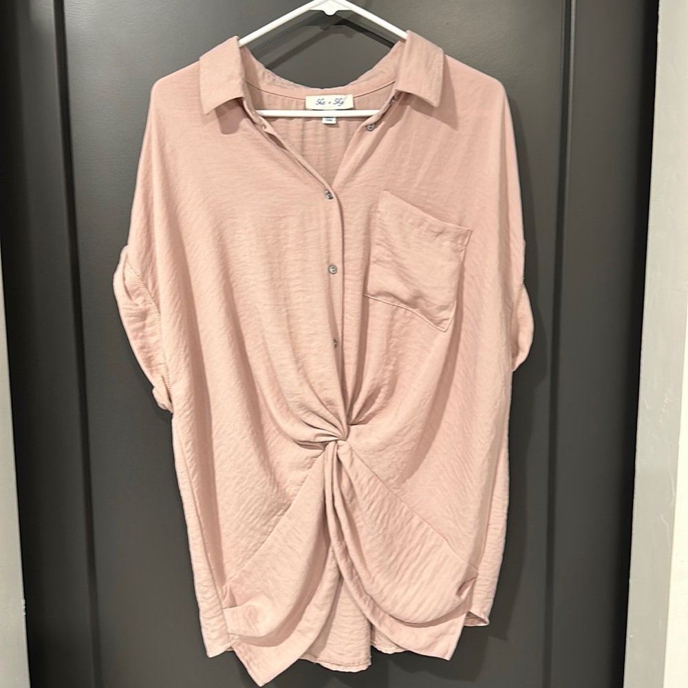 Pink blouse